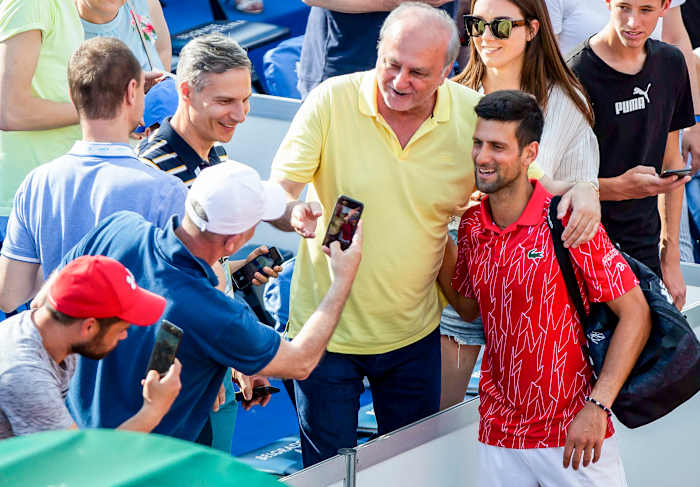 June 13, at the Adria Tour in Belgrade: not a mask in sight.